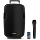 Audibax Denver 10 Altavoz Activo PA con Ruedas y Micrófono Inalámbrico 10” 150W Negro Audibax Denver 10 Altavoz Activo PA con Ruedas y Micrófono Inalámbrico 10” 150W Negro