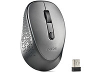 NGS Dew Gray Ratón Optico Inalámbrico 1600 DPI Gris