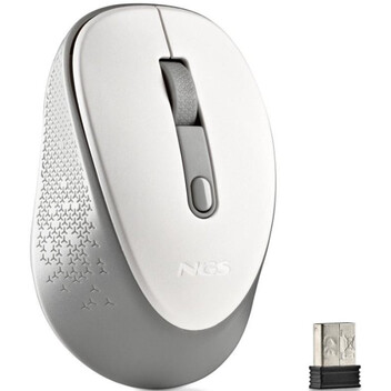 NGS Dew White Ratón Optico Inalámbrico 1600 DPI Blanco NGS Dew White Ratón Optico Inalámbrico 1600 DPI Blanco