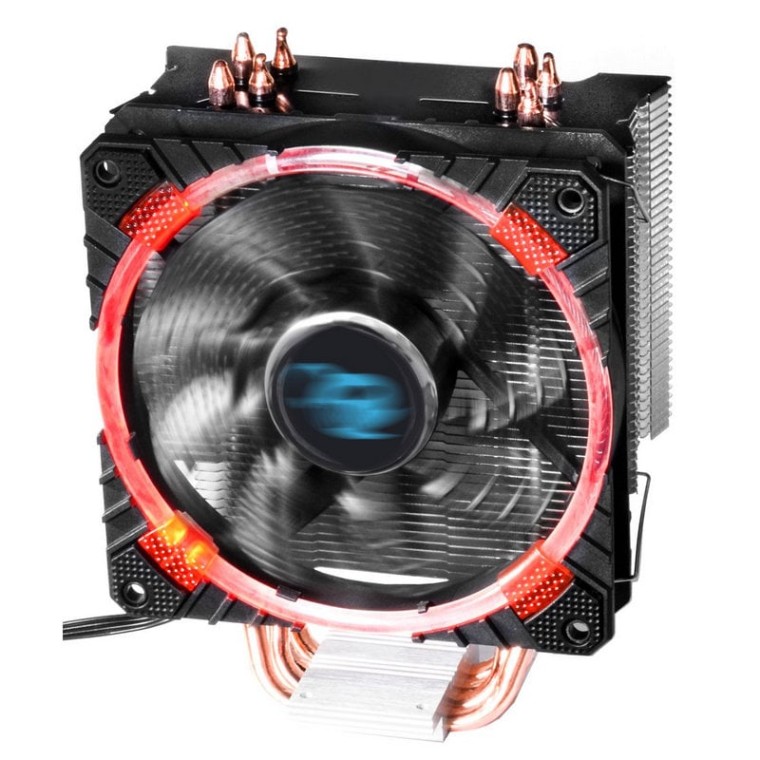 CoolBox Quad Heatpipe Deep Cyclone LED CPU Universal