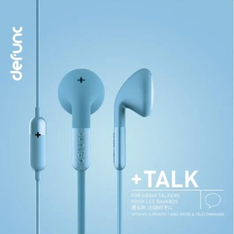 DeFunc + TALK Auriculares con Cable Jack 3.5 Azules