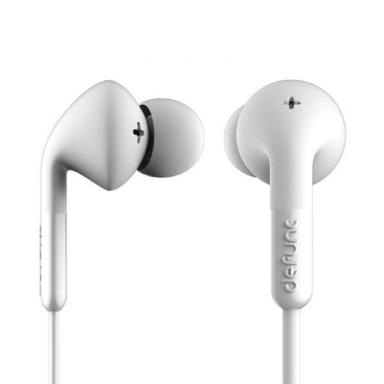 Defunc + Music Auriculares Jack 3.5mm Blancos