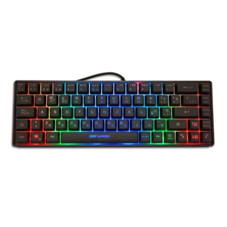 CoolBox DeepGaming TM065 Mini Teclado Gaming RGB Negro