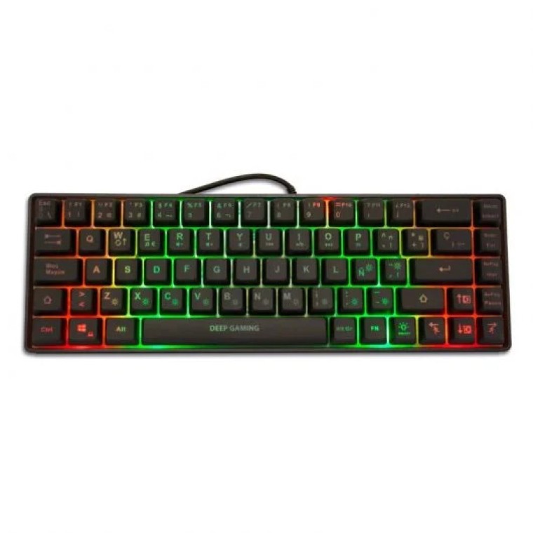 CoolBox DeepGaming TM065 Mini Teclado Gaming RGB Negro