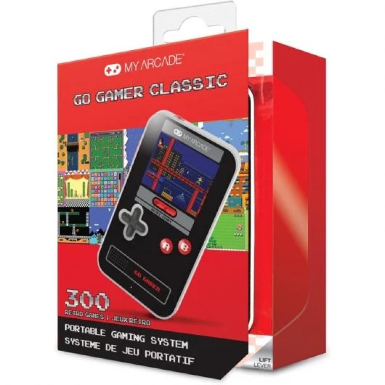 My Arcade Go Gamer Classic 300 Games Consola Retro Portátil Negra/Roja