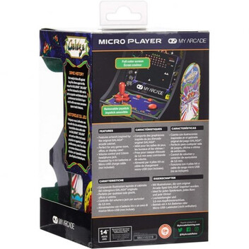 My Arcade Micro Player Galaga Consola Retro Negra My Arcade Micro Player Galaga Consola Retro Negra