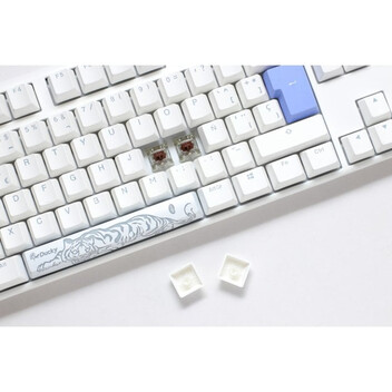Teclado Ducky One 3 Classic Full-Size Cherry MX Red Hot-Swap RGB PBT Blanco Teclado Ducky One 3 Classic Full-Size Cherry MX Red Hot-Swap RGB PBT Blanco