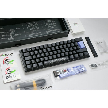 Teclado Ducky One 3 Classic Mini 60% Hot-Swap RGB Cherry MX Blue Negro