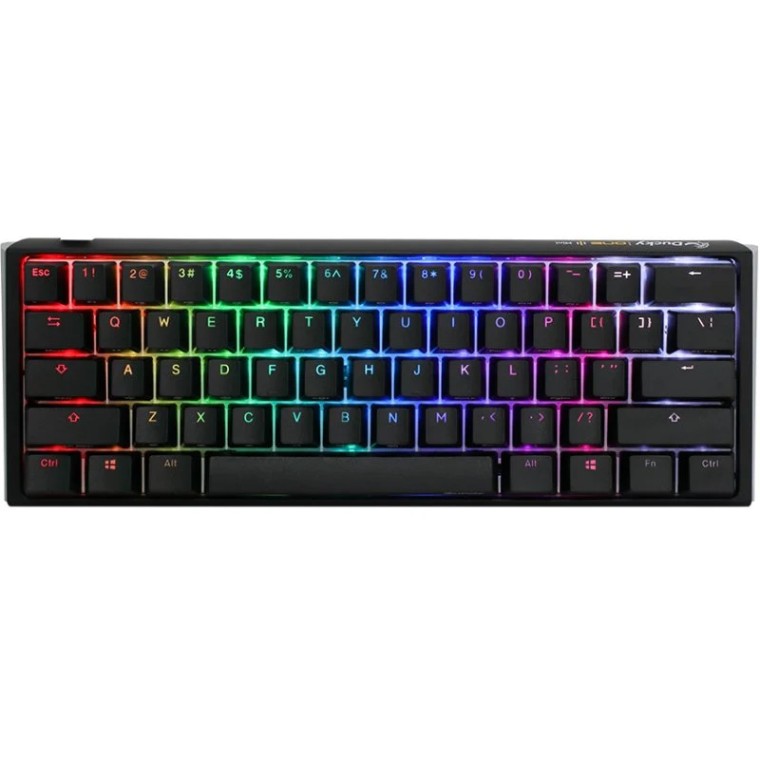 Ducky ONE 3 Classic Mini 60% Hot-swappable MX-Red RGB PBT Teclado Mecánico