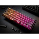 Ducky One 3 Aura Black Mini 60% Teclado Gaming Mecânico Hot-swappable MX-Silent Red RGB PBT (PT)