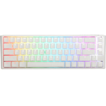 Ducky ONE 3 Classic SF 65% Pure White Hot-swappable MX-Red RGB PBT Teclado Mecánico Ducky ONE 3 Classic SF 65% Pure White Hot-swappable MX-Red RGB PBT Teclado Mecánico