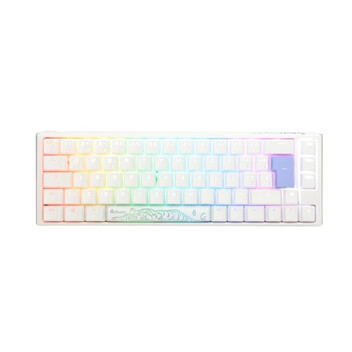 Teclado Ducky One 3 Classic SF 65% RGB Hot-Swap Cherry MX Clear White