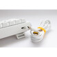 Teclado Ducky One 3 Classic SF 65% RGB Hot-Swap Cherry MX Clear White