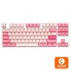 Ducky One 3 TKL Gossamer Pink Teclado Gaming Mecânico Hot-Swappable MX-Silent Red PBT (PT)