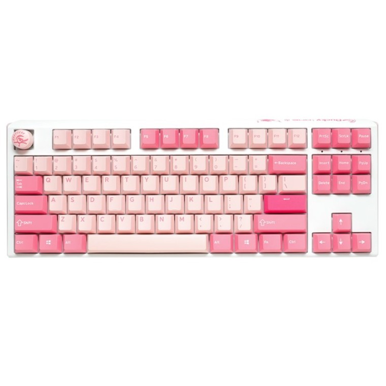 Ducky One 3 TKL Gossamer Pink Teclado Gaming Mecânico Hot-Swappable MX-Silent Red PBT (PT)