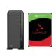 Synology DiskStation DS124 NAS 1GB RAM + 1x Disco Duro 3TB Seagate IronWolf