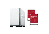 Synology DiskStation DS223j NAS + 2x Discos Duros 8TB WD Red Plus