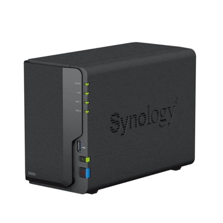 Synology DiskStation DS223 NAS 2GB RAM + 2x Discos Duros 10TB WD Purple