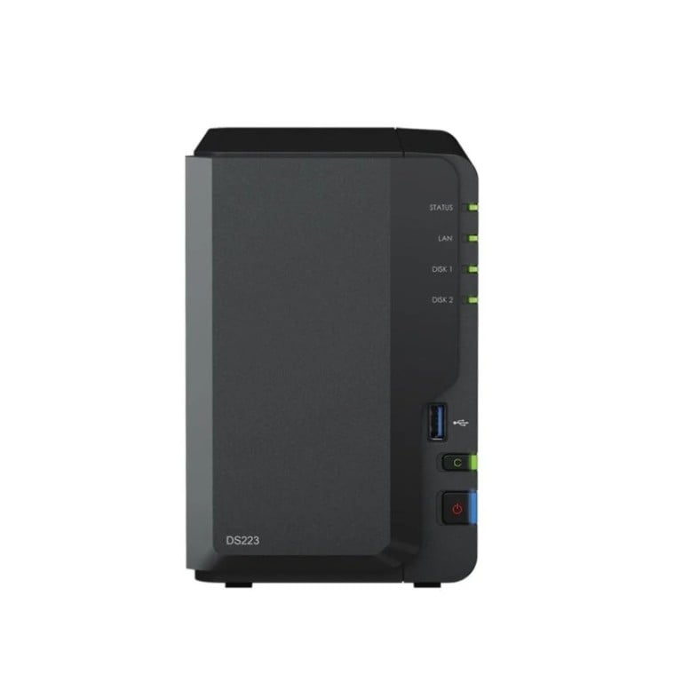 Synology DiskStation DS223 NAS 2GB RAM + 2x Discos Duros 10TB WD Purple