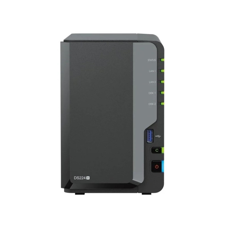 Synology DiskStation DS224+ NAS 6GB RAM + 2x Discos Duros 12TB Seagate IronWolf