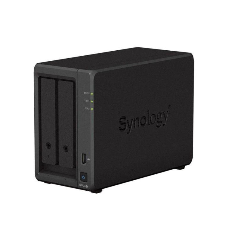 Synology DiskStation DS723+ NAS 6GB RAM DDR4 Original + 2x Discos Duros 10TB WD Purple