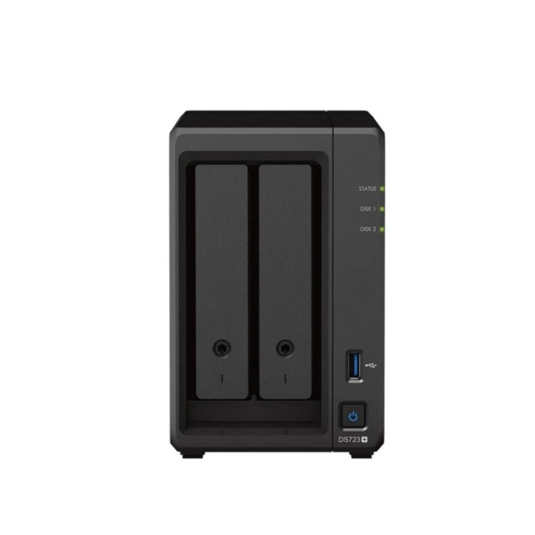 Synology DiskStation DS723+ NAS 6GB RAM DDR4 Original + 2x Discos Duros 12TB Synology HAT Enterprise