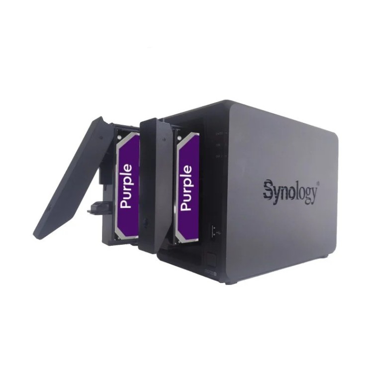 Synology DiskStation DS723+ NAS 2GB RAM DDR4 ECC + 2x Discos Duros 8TB WD Purple