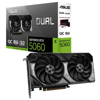 Tarjeta Gráfica ASUS Dual GeForce RTX 5060 OC Edition 8GB GDDR7 Reflex 2 RTX AI DLSS4 Tarjeta Gráfica ASUS Dual GeForce RTX 5060 OC Edition 8GB GDDR7 Reflex 2 RTX AI DLSS4