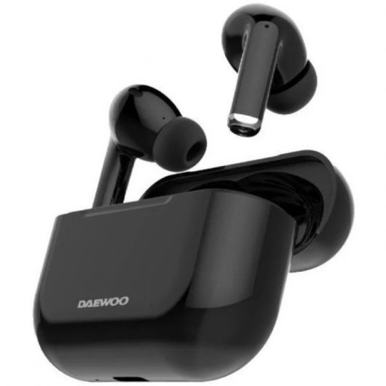 Daewoo TWS In Ear DW2001 Auriculares Inalámbricos con Estuche de Carga en Negro