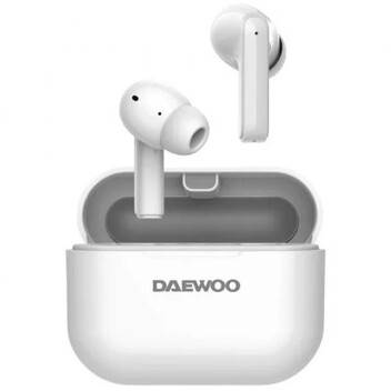 Daewoo In-Ear DW2005 Auricualares Inalámbricos con Cancelación de Ruido y Estuche de Carga Blancos Daewoo In-Ear DW2005 Auricualares Inalámbricos con Cancelación de Ruido y Estuche de Carga Blancos