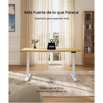 Mesa Trabajo Elevable Oficina con Patas Ovaladas (E8)
