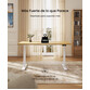 Mesa Trabajo Elevable Oficina con Patas Ovaladas (E8)