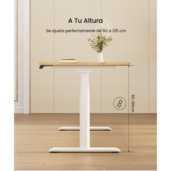 Mesa Trabajo Elevable Oficina con Patas Ovaladas (E8)