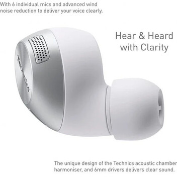 Technics EAH-AZ40 Auriculares Bluetooth Multipunto Plata