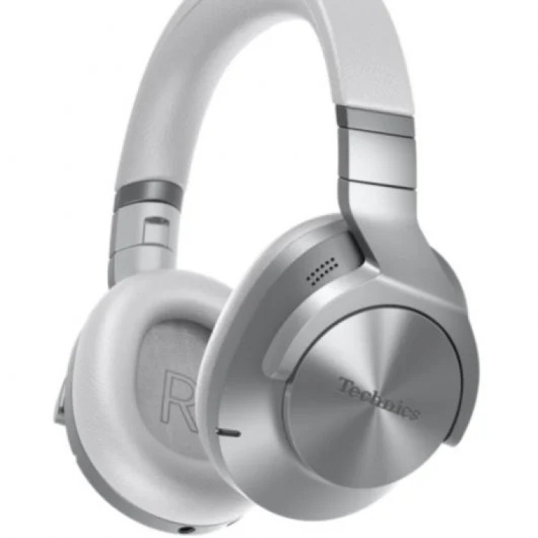 Technics EAH-A800 Auriculares Inalámbricos con Cancelación de Ruido Cable USB C Bluetooth Plata