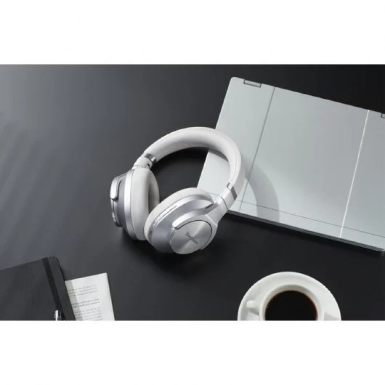 Technics EAH-A800 Auriculares Inalámbricos con Cancelación de Ruido Cable USB C Bluetooth Plata