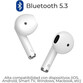 ZTE Buds 2 Auriculares Bluetooth Blancos ZTE Buds 2 Auriculares Bluetooth Blancos