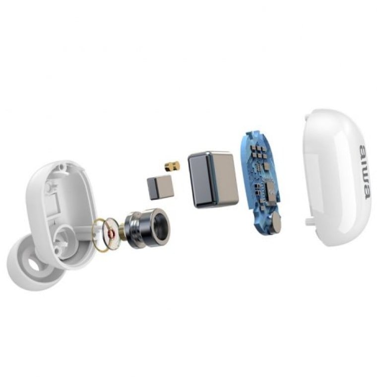 Aiwa EBTW-150 Auriculares Bluetooth Blancos