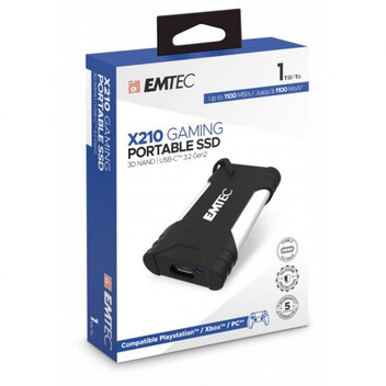 Emtec X210G 1TB SSD 3D NAND USB-C Gen 2 Emtec X210G 1TB SSD 3D NAND USB-C Gen 2