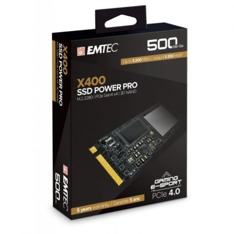 Emtec X400 Power Pro 500GB SSD M.2 PCIe 4.0 3D NAND NVMe