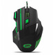 Ratón Esperanza EGM201G USB 2400 DPI Negro Verde Iluminación 7 Botones