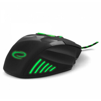 Ratón Esperanza EGM201G USB 2400 DPI Negro Verde Iluminación 7 Botones