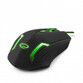 Ratón Esperanza MX205 Fighter USB 2400DPI Negro Verde Iluminación Ergonomía