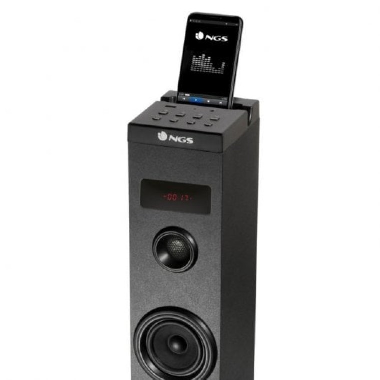 NGS Sky Charm Torre de Sonido Bluetooth 50W Negra