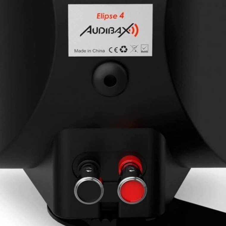 Audibax Elipse 4 Pareja de Altavoces HiFi con Soporte de Pared 2 Vías 20W Negros