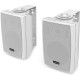 Audibax Elipse 4 Pareja de Altavoces HiFi con Soporte de Pared 2 Vías 20W Blancos