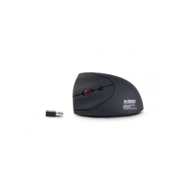 Ratón Urban Factory Ergo Next Inalámbrico Vertical 1600 DPI Negro USB-C Recargable 6 Botones Ratón Urban Factory Ergo Next Inalámbrico Vertical 1600 DPI Negro USB-C Recargable 6 Botones