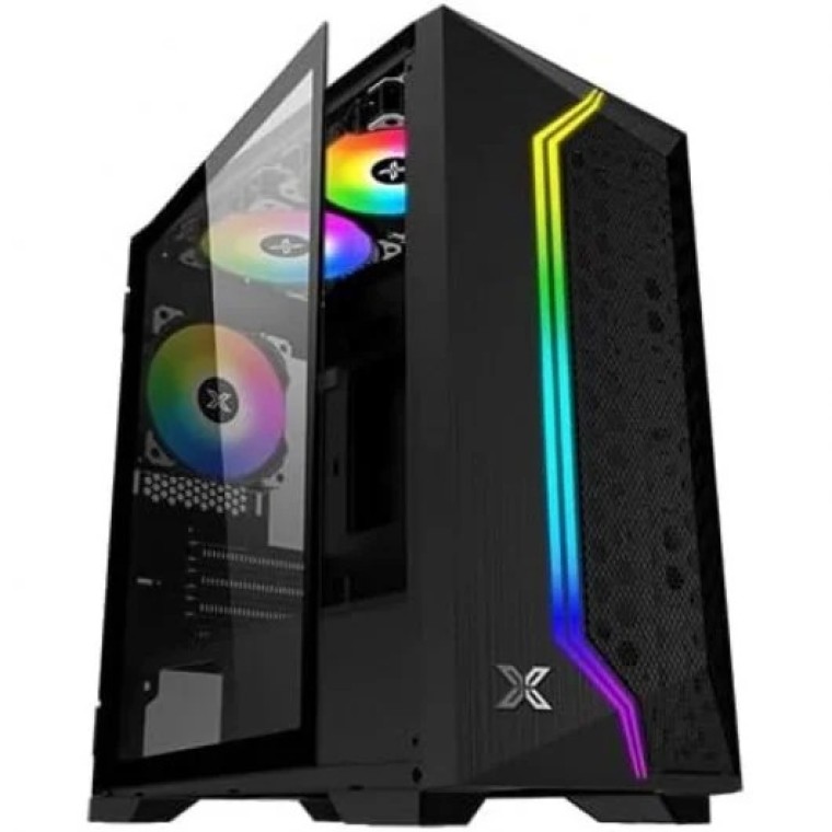 Xigmatek Géminis II Micro Tower MATX Cristal Templado USB 3.0 Negra