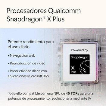 Portátil Microsoft Surface Laptop Copilot+ PC Snapdragon X Plus 16GB 256GB 13'' Táctil Platino Portátil Microsoft Surface Laptop Copilot+ PC Snapdragon X Plus 16GB 256GB 13'' Táctil Platino