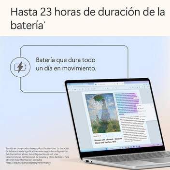 Portátil Microsoft Surface Laptop Copilot+ PC Snapdragon X Plus 16GB 256GB 13'' Táctil Platino Portátil Microsoft Surface Laptop Copilot+ PC Snapdragon X Plus 16GB 256GB 13'' Táctil Platino